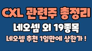CXL 관련주, CXL 대장주, 네오셈 주가전망, 코리아써키트 주가전망, 코리아써우 코리아써키트2우B 오킨스전자 퀄리타스반도체 외