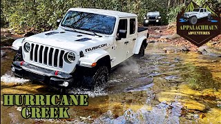 Jeep Gladiators @ Hurricane Creek Trail in N.C.