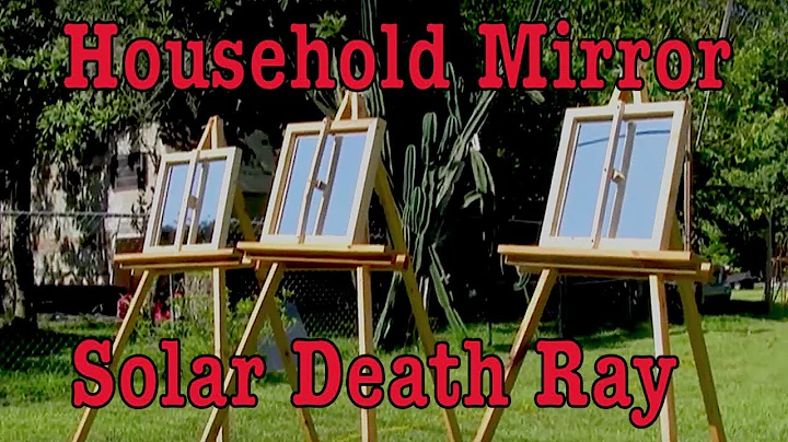 Solar Heat Ray regular mirror mould conversion DIY Archimedes Death Ray