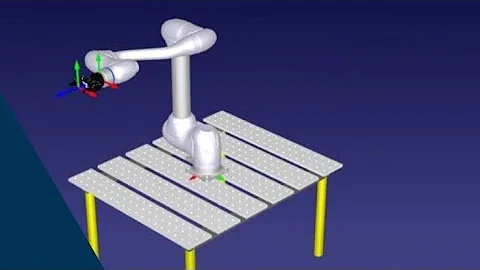 basic pick and place using robodk| #robotics