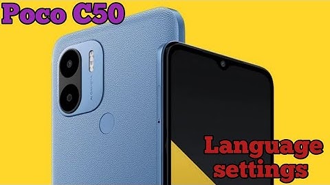 Language Change In Poco C50,Poco C50 Mein Language Change Kaise Karen, Language Setting In
