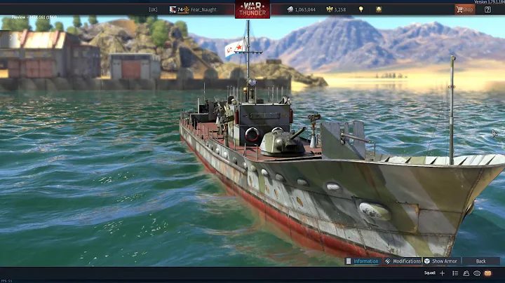 Russian/Soviet :  MBK-161 (1944) ( War Thunder Naval Ships)