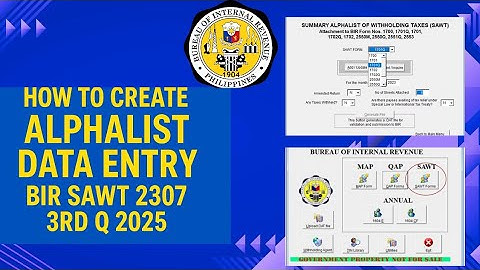 How to Create Alphalist Data Entry | BIR SAWT 2307 3rd Quarter 2025 Tutorial
