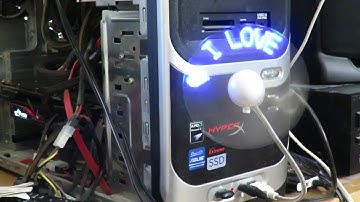 USB programmable led message fan.