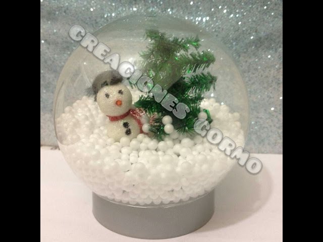 Ideas de Navidad #3, Bola de nieve CASERA