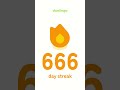 duolingo streak. #duolingo #languagelearning #fyp