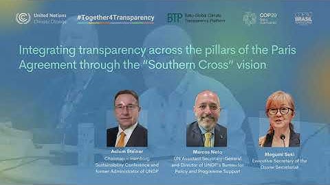 Ministerial high level dialogue on Transparency celebrating the first ETF cycle