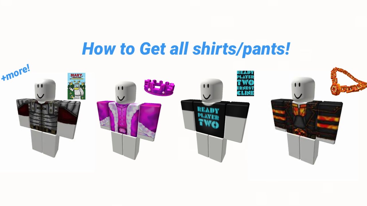 HOW TO GET FREE CLOTHES AND OUTFITS FOR ROBLOX READY PLAYER 2! - YouTube