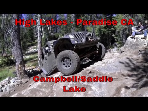 High Lakes Paradise CA - Campbell Lake and Saddle Lake trail