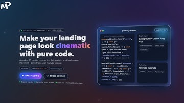 Create a 3D Parallax Landing Page with HTML, CSS & JavaScript