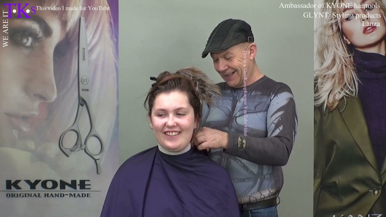 Long hair, front layered cut, new color nape-shave and clipper tattoo! Marjolein by T.K.S.