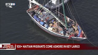 More than 100 migrants detained after making landfall in Key Largo