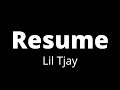 Lil Tjay - Resume (Lyrics)