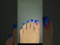 ✨💅 Easy toenailart design at home 🏡 #easynailart #toenailart #nailsnailsnails #nailart #nail #foot