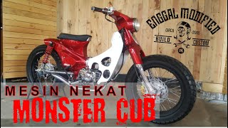 HONDA C-70 TUWIR DISULAP JADI MONSTER CUB