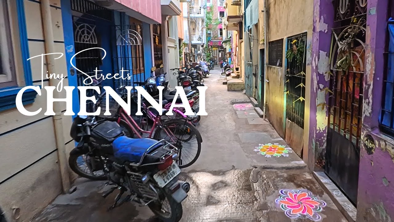 Chennai Tiniest Streets | India Driving Tour [4K]