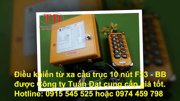 Điều khiển từ xa cầu trục 10 nút điều khiển model F23-BB, điều khiển từ xa Telecrance F23-BB 10 nút