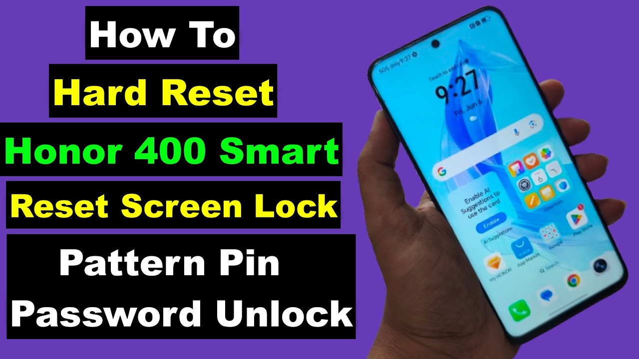 Hard Reset Honor 400 Smart | Honor 400 Smart Forgot Pattern Pin Password Fingerprint Lock