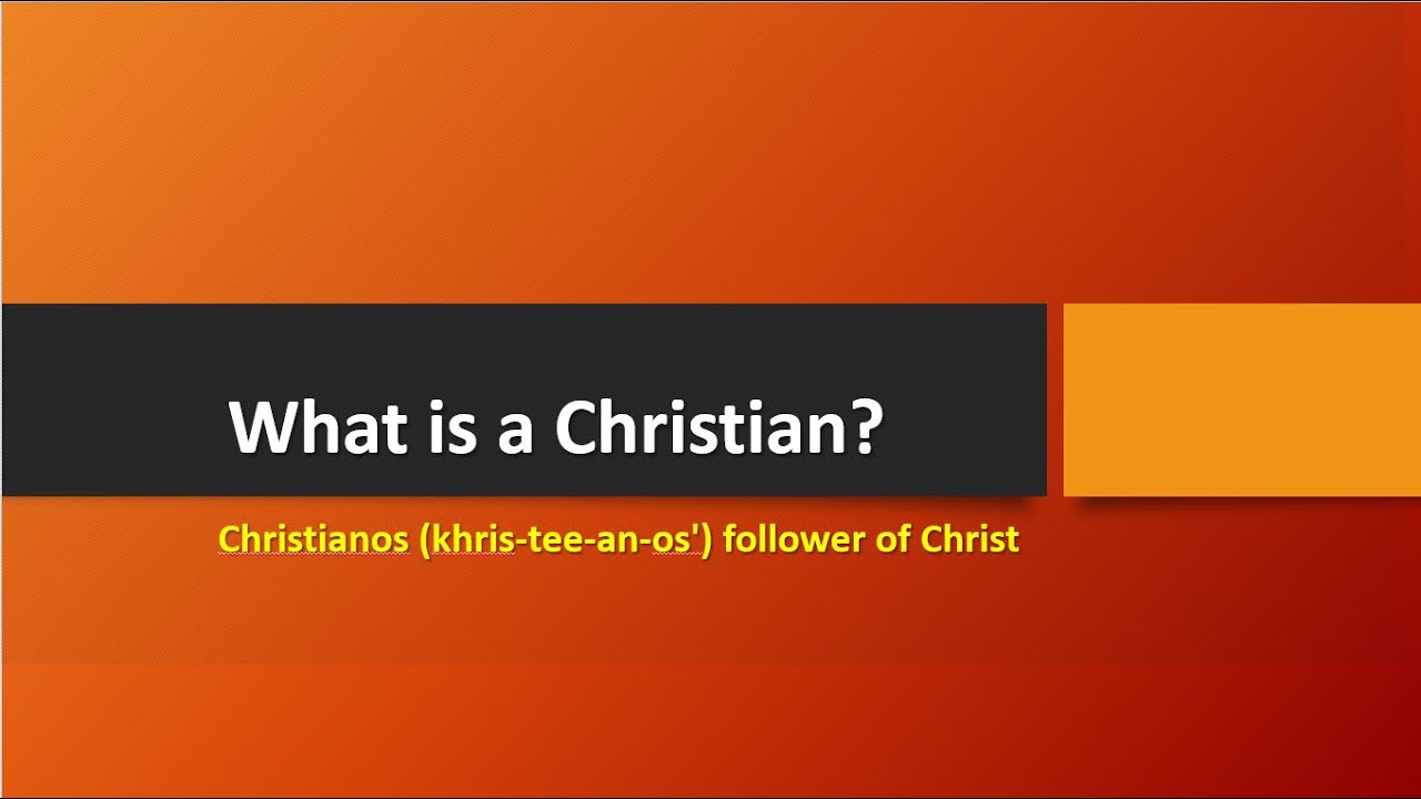 What is a Christian (He is Risen Special Service) - YouTube