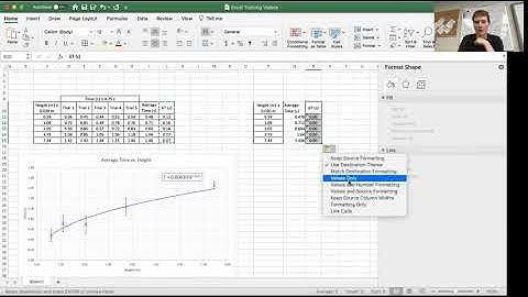 Excel Guidance Video 3 - Processed Data Table I