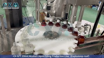 250ml Explosion-Proof Filling Line for Volatile Liquids #alcoholfilling