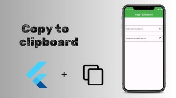 CopyTo Clipboard Flutter | Copy and Paste the clipboard