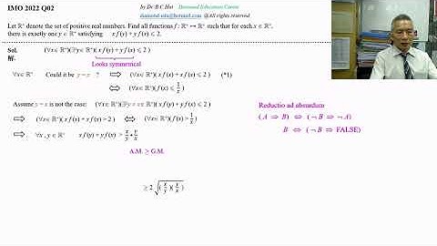 IMO 2022 Problem 2 Solution (by Dr. B.C.Hui)