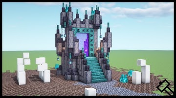 Minecraft: awesome nether portal design for 1.16.1[ HOW TO BUILD ]