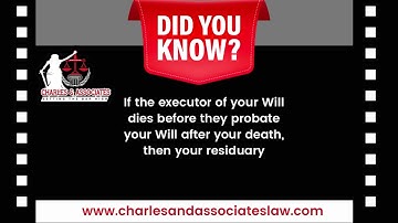 What happens if the executor of your Will dies before they probate your Will after your death?