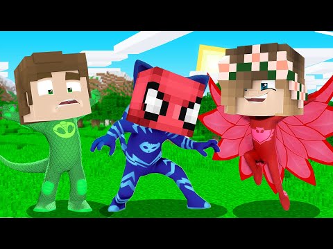 PİJAMASKELİLER KARAKTERLERİNE DÖNÜŞTÜK! 😱 - Minecraft