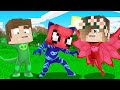 PİJAMASKELİLER KARAKTERLERİNE DÖNÜŞTÜK! 😱 - Minecraft