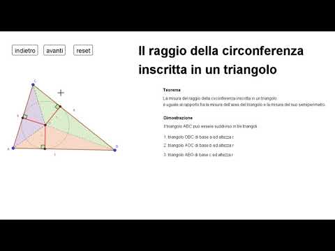 Video: Come Calcolare Il Raggio Di Un Cerchio Inscritto In Un Triangolo