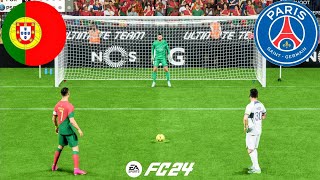 FIFA 24 | RONALDO VS MESSI | PORTUGAL VS PSG | PENALTY SHOOTOUT - PS5 GAMEPLAY