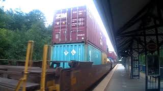SOUTHBOUND CSX 781 Double stack train at Brooke VRE Stafford Virginia