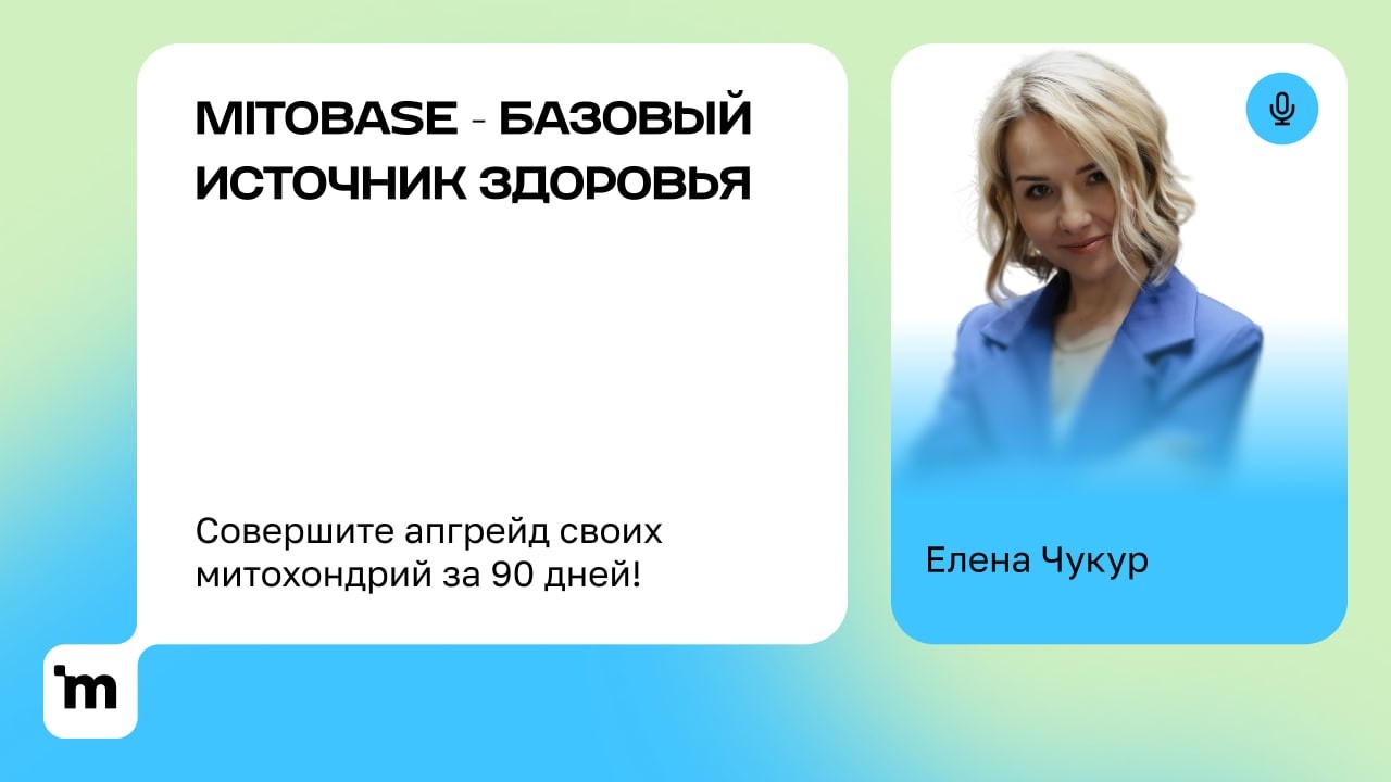 МИТОБАЗА. Дыхание митохондрий — основа энергии. Елена Чукур 28 02 26