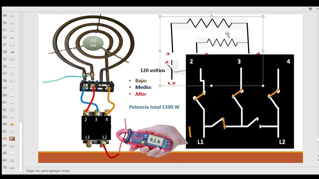 RESISTENCIA ESTUFA ELÉCTRICA, INTERRUPTOR 3 CALORES YouTube