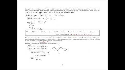 4.1 Linear Approximation & Applications - Example 4