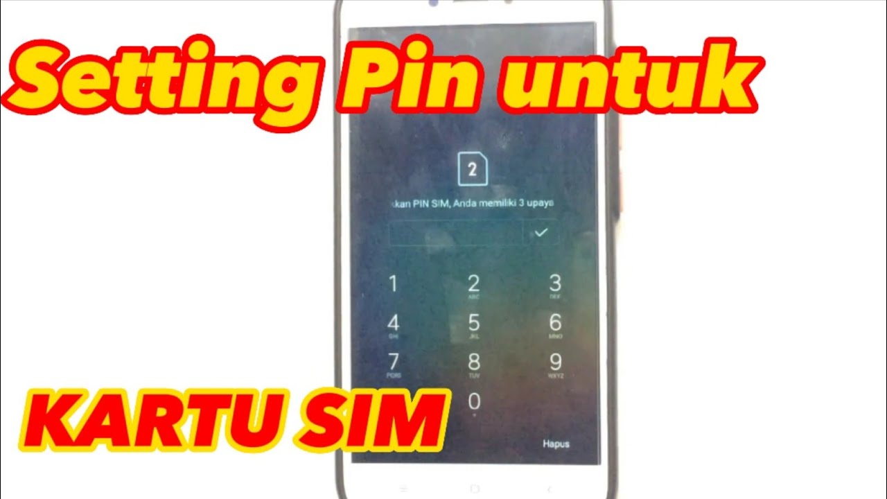 Cara pasang pin di kartu sim - YouTube