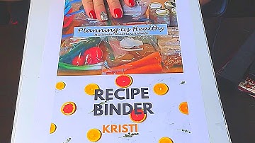 HOW TO MAKE A RECIPE BINDER - DIY CHEAP | MEAL PLANNING RECIPE BINDER | PLANNING US HEALTHY
