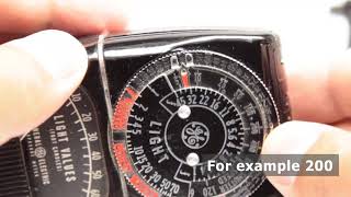 How to Use Vintage Exposure Meter GE DW-58