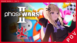 【PHASE WARS II】SHIINA POV! DAY 2  FALL GUYS【Team Blaze】