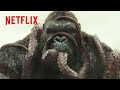 巨大タコを大食いするキングコング | キングコング: 髑髏島の巨神 | Netflix Japan