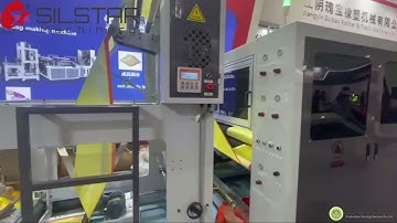 SILSTAR MACHINERY IN CHINAPLAS 2023 - HIGH SPEED INTERLEAVE DRAW STRING BAG ON ROLL MAKING MACHINE