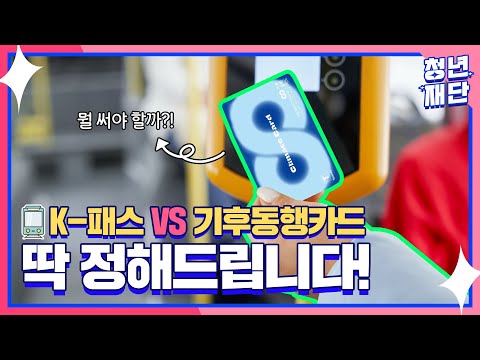 K패스 vs 기후동행카드, 나 뭐 써? | 청년정책정보.zip