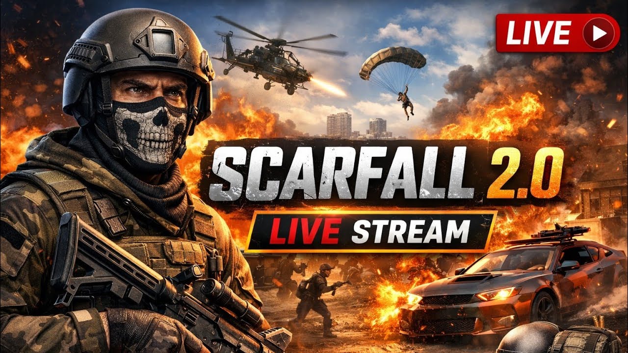RS Gamer Crazy  is live.......MY GAME PLAY WITH SCARFALL 2.O👊😎.......10K VIEWS 🥺🙏....