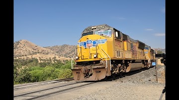 UP 3792 run downhill from Tehachapi Loop