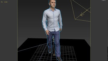 City Man Walking 3D Model