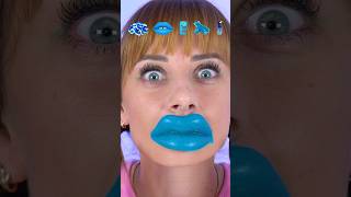 ASMR Emoji Blue Chewy Lips, Candy Spray Mukbang shorts