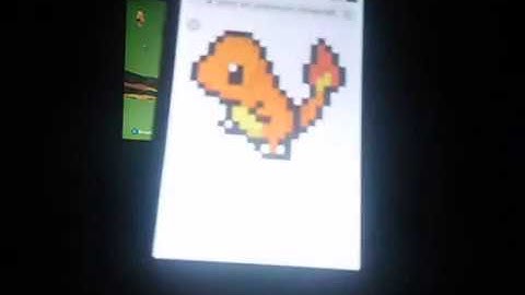 Pixel art making charmander and charizard part 2