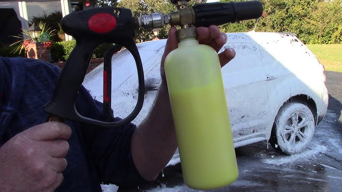 Adams premium foam cannon with adams mega foam demo with Ryobi